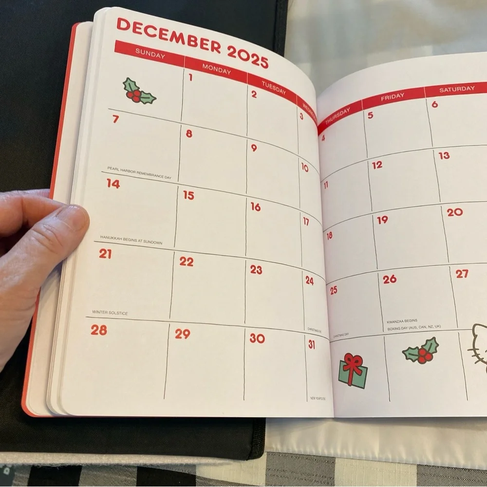 Hello kitty date planner 2024-2025